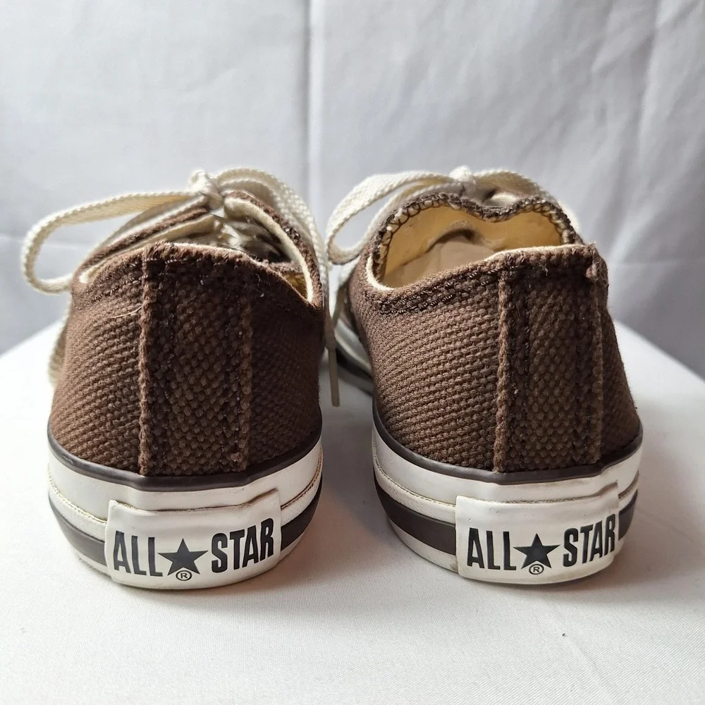 CONVERSE Chuck Taylor All Star Low-Top Sz Women/7 Men/5 Engine Smoke Brown Mesh